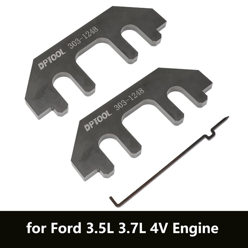 DPTOOL Camshaft Holding Tool Timing Alignment Holder Tool Set Kit for Ford Lincoln Mercury 3.5L 3.7L 4V Engines Replace 303-1248 303-1530 Replacement for OTC 6682 - Image 2